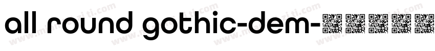 all round gothic-dem字体转换